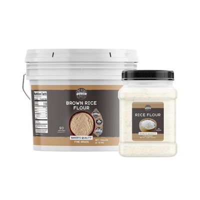 Birch & Meadow Brown Rice Flour & Rice Flour Bundle, Versatile Ingredients, Flours for Baking, Flavorful