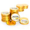 80 Pcs Construction Kid's Birthday Candy Party Favors Chocolate Coins - Gold Foil view 1