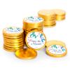 80 Pcs Mermaid Tails Kid's Birthday Candy Party Favors Chocolate Coins - Gold Foil view 1