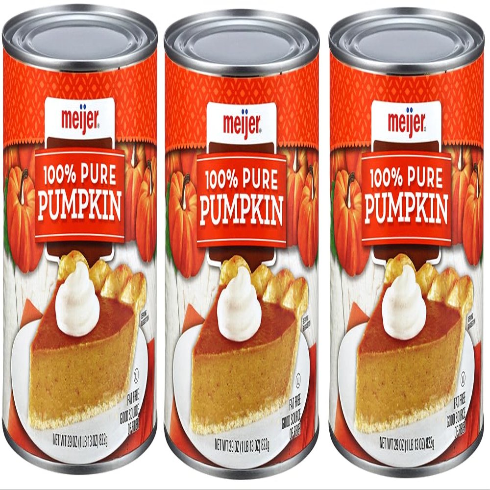 100% Pure Pumpkin (Pack Of 3 Cans), 29 oz. Each