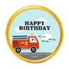 80 Pcs Fire Truck Kid's Birthday Candy Party Favors Chocolate Coins - Gold Foil view 2