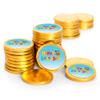 80 Pcs Cooky Melon Kid's Birthday Candy Party Favors Chocolate Coins - Gold Foil view 1