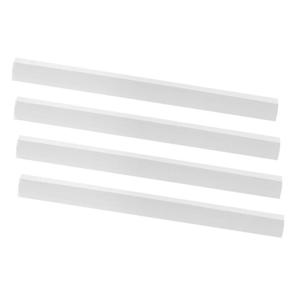 4pcs Dustpan Edge Strip Dustpan Replacement Lip Replacement Edge Insert Strips Sidebar Scrub Finishing Rubber Broom