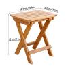 JIAHESHYP Bamboo Shower Bench, 2-Tier Spa Seat Bath Stool for Bathroom/Elderly/Disabled Seniors/Women, Inside Shower Shaving Legs, Waterproof, Non-Slip Foldable (Size : 39.3 * 30 * 43.8cm) view 3
