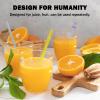 24Pcs Reusable Plastic Straws Colorful Plastic Straws, 11 Inch Long Hard Cup Drinking Straw with Cleaning Brush-Transparent view 2