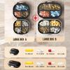 2 Pack Pill Organizer Pill Box 7 Compartments Large Pill Dispenser Home Travel Supplement Holder Airtight Vitamin Container Daily Medicine Travel Essentials(Small+ Large) view 2