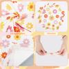 120 PCS Daisy Paper Napkins Groovy Daisy Boho Dinner Napkins Disposable Flower Decorative Party Napkin for Baby Shower Birthday Wedding Seasonal Holiday Party Supplies view 3