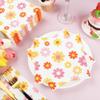 120 PCS Daisy Paper Napkins Groovy Daisy Boho Dinner Napkins Disposable Flower Decorative Party Napkin for Baby Shower Birthday Wedding Seasonal Holiday Party Supplies view 4