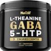 NUQIIT 3in1 GABA Supplements 750mg L-Theanine 200mg & 5-HTP (5-hydroxytryptophan) - Equivalent to 1000mg - Support Brain Health, Concentration, Comfortable Mood - 90 Capsules view 1