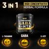 NUQIIT 3in1 GABA Supplements 750mg L-Theanine 200mg & 5-HTP (5-hydroxytryptophan) - Equivalent to 1000mg - Support Brain Health, Concentration, Comfortable Mood - 90 Capsules view 2