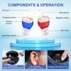 Hearing aid for Seniors, rechargeable in-ear hearing aids, sound controller for adults with hearing loss, Hearing Aid with Charging Case view 2