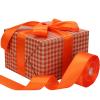 Baocuan 1-1/2 inch Orange Satin Ribbon 50 Yards Solid Fabric Ribbons Roll for Wedding Invitations, Bridal Bouquets, Sewing, Party Decorations, Gift Wrapping and More view 4