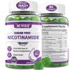 Nicotinamide 500mg Gummies, (Flush Free Niacin) Vitamin B3 Niacinamide Supplement for Cell Regeneration, NAD+ Levels, Anti-Aging, Cellular Energy, Focus & DNA Repair, Longevity, Sugar Free, 60Cts view 1