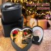 Black Heart Shaped Boxes for Flower Arrangements Heart Boxes for Flowers Set of 4 Nesting Gift Boxes with Clear Lids for Present, Valentine's Day, Mother's Day, Bridesmaid, Proposal, Wedding, view 4