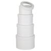 Flower Boxes for Arrangements Nesting Round Gift Boxes with Clear Lids White Round Boxes for Flowers Set of 4 Assorted Sizes Flower Boxes for Flower Arrangements, Valentine's Day, Mother's Day, view 1