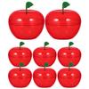 ARTIBETTER Red Favor Container 8pcs Plastic Bobbing Apples Red Apple Container Candy Boxes Wrapping Box Decorative Fillable Ornaments for Tree Decorations Wedding Party Favor view 1