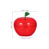 ARTIBETTER Red Favor Container 8pcs Plastic Bobbing Apples Red Apple Container Candy Boxes Wrapping Box Decorative Fillable Ornaments for Tree Decorations Wedding Party Favor view 2