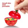 ARTIBETTER Red Favor Container 8pcs Plastic Bobbing Apples Red Apple Container Candy Boxes Wrapping Box Decorative Fillable Ornaments for Tree Decorations Wedding Party Favor view 3