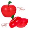 ARTIBETTER Red Favor Container 8pcs Plastic Bobbing Apples Red Apple Container Candy Boxes Wrapping Box Decorative Fillable Ornaments for Tree Decorations Wedding Party Favor view 4