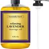Essentially KateS Lavender Massage Oil 8 Fl Oz - Relaxation and Soothing (Lavender) - Expertly Delivers a Well Balanced, Efficacious Formula. view 1