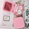 Keenso Portable Lens Case, Leakproof Plastic Case with Mirror, Bottle, Tweezers and Stick () view 2