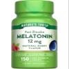 Nature's Truth Melatonin 12 mg | 150 Tablets | Quick Dissolve | Natural Berry Flavor | Vegan, Non-GMO & Gluten Free Supplement for Adults view 1