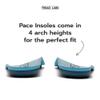 Pace Insoles Wide Foot Arch Supports for Flat Feet to High Arches - Extra Firm Mens and Womens Orthotics for Foot Pain Relief, Plantar Fasciitis, Supination  Deep Heel Cup - Replaceable Top Cover view 2
