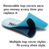 Pace Insoles Wide Foot Arch Supports for Flat Feet to High Arches - Extra Firm Mens and Womens Orthotics for Foot Pain Relief, Plantar Fasciitis, Supination  Deep Heel Cup - Replaceable Top Cover view 3