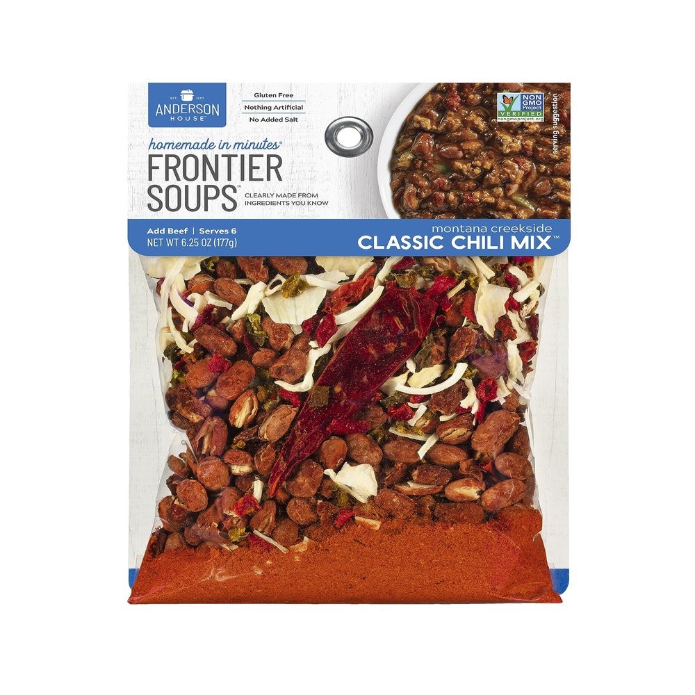 Frontier Soups Homemade In Minutes montana creekside Classic Chili, 6.25 oz, 2 pk