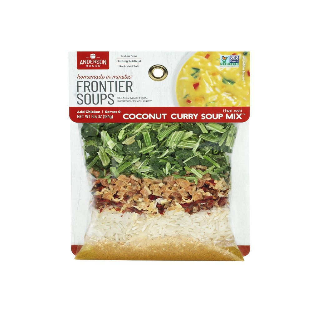 Frontier Soups Homemade In Minutes thai wai Coconut Curry, 6.25 oz, 2 pk