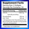 Antarctic Krill Oil 1000mg Softgels with Astaxanthin  Omega-3 EPA & DHA Supplement for Heart, Brain, and Joint Health in Form of Phospholipids 60 Vanilla-Flavored Softgels view 2