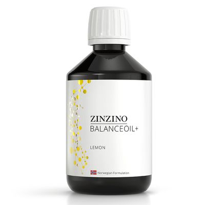 ZINZINO - BalanceOil+ Lemon - Omega-3 Supplement with Fish Oil and Extra Virgin Olive Oil - (300ml)