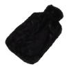 Tgoon Water Injection Hot Water Bottle , Rubber Wool Easy to Wide Water Inlet Hot Water Bag Detachable 2000ml for Neck(Black) view 1