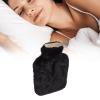 Tgoon Water Injection Hot Water Bottle , Rubber Wool Easy to Wide Water Inlet Hot Water Bag Detachable 2000ml for Neck(Black) view 3