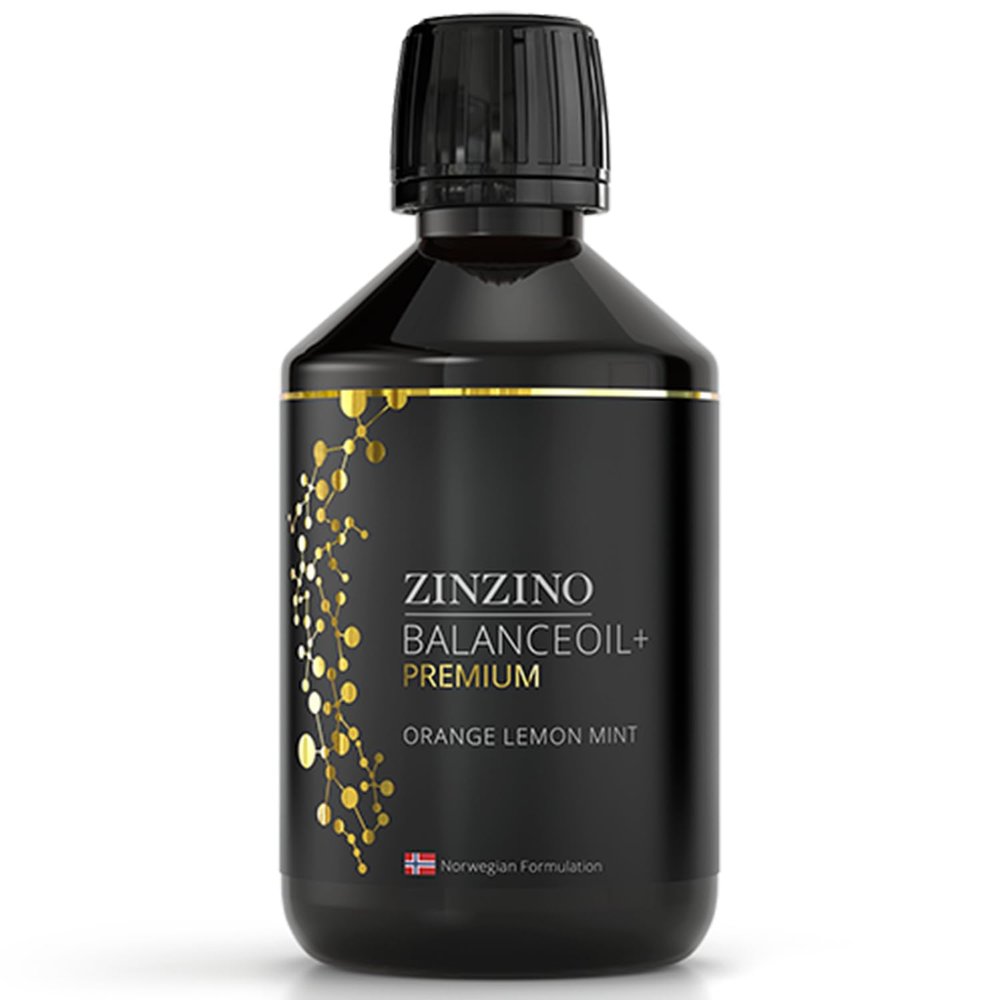 Zinzino - BalanceOil+ Premium - Omega-3 Fish Supplement with Extra Virgin Olive Oil and High Polyphenolic Content - (300ml)