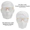 proSPORT Multifocal Progressive 3 Magnifications in 1 Lens No Line Round Computer Reading Glasses for Men & Women +3.50 Crystal Peach Frame view 3
