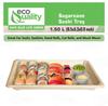 EcoQuality Compostable Sushi Trays X-Large - Natural Sugarcane Bagasse Take Out Sushi Container - Biodegradable, Disposable Sushi Plate, Eco Friendly, Plastic Alternative, To go, Serving Tray (25) view 4
