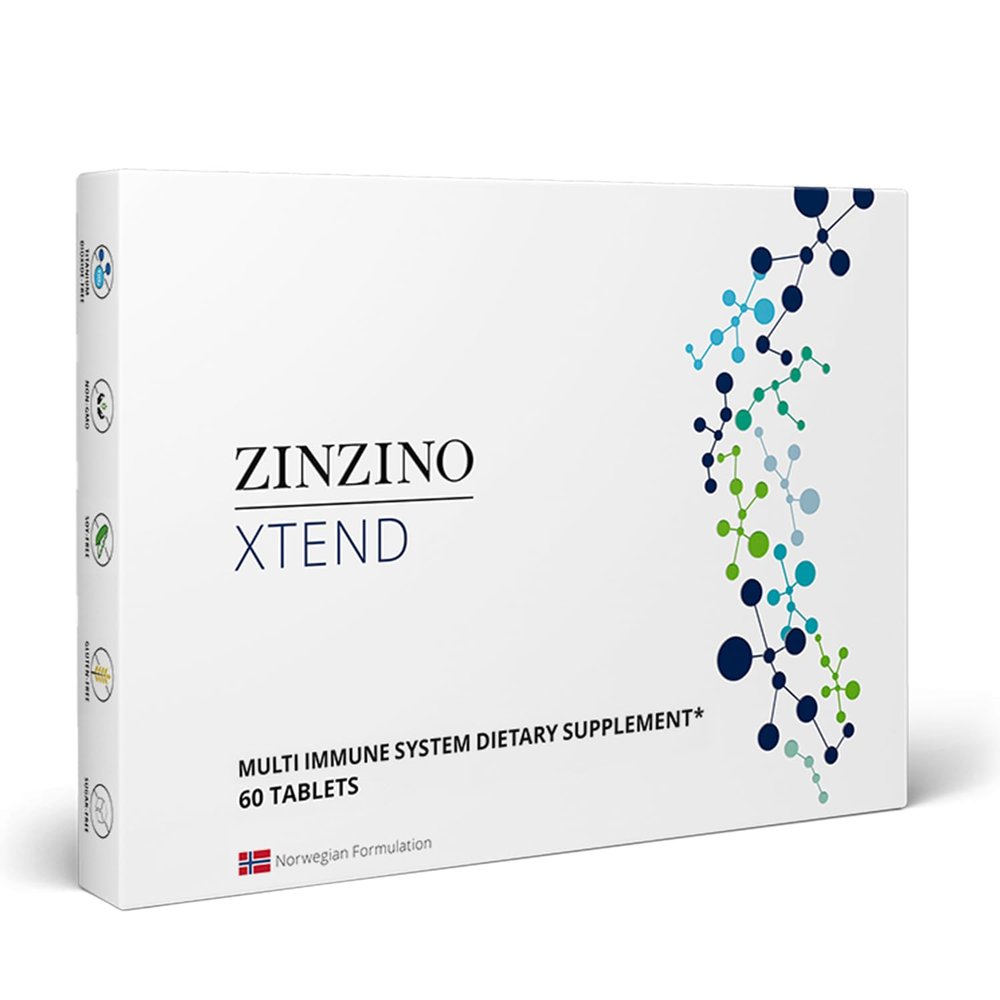 Zinzino - Xtend, Immune Supplement with 23 Essential Vitamins and Minerals, Complements BalanceOil+ - 60 Tablets