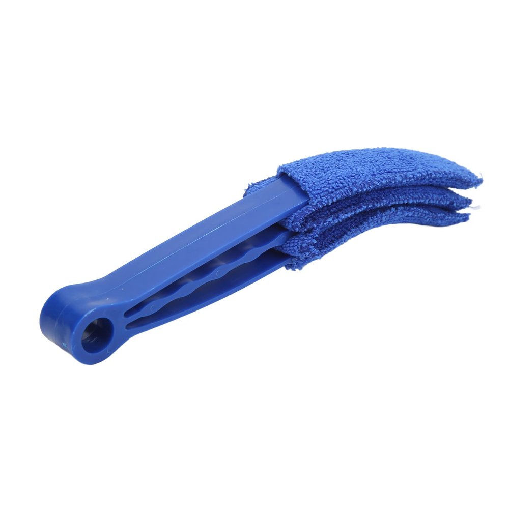 ANGGREK Car Air Vent Duster, Multipurpose Cleaning Microfiber Cloth Tool with High Water Absorption, Easy Cleaning for Blinds, Window, Shutter, Fan (Blue)