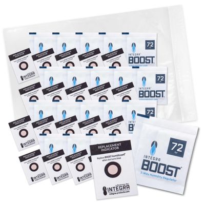 Integra Boost 72% RH 2-Way Humidity Control Pack, 8g, Pack of 20