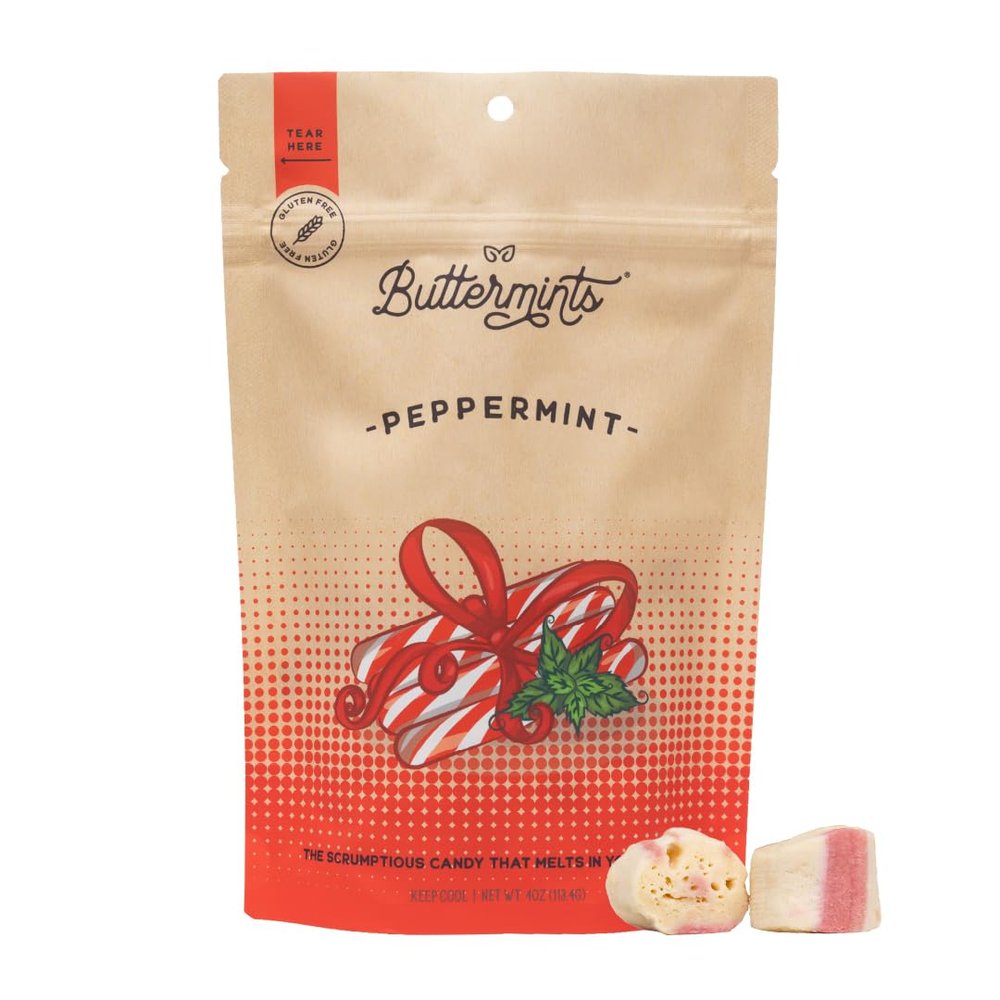 Buttermints Peppermint, Butter Mints Gluten-Free Candy Soft Butter Taste, Unexpectedly Scrumptious (4 Servings)
