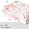 Sorarto Luxury Keepsake Gift Box 3-Pack | Pink Floral Decorative Boxes with Magnetic Lids for Presents, Wedding Memory Box, and Bridal Gifts. 11.5" x 7.5" x 3.5" view 3