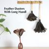 NineLife Basics Ostrich Feather Duster, Soft, Wood Handle, Multi-Purpose, Easy to Use and Store view 3