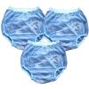 3 Pack Plastic Adult Incontinence Pants,Plastic Pants for Adults with Transparent Plastic Diapers, Waterproof and Reusable Elderly Diapers,Suitable for Adult Men and Women view 1
