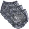 3 Pack Plastic Adult Incontinence Pants,Plastic Pants for Adults with Transparent Plastic Diapers, Waterproof and Reusable Elderly Diapers,Suitable for Adult Men and Women view 1