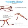 YIMI Photochromic Nearsighted Distance Glasses Spring Hinge Anit UV For Men Women Negative Power Retro Myopia Glasses(Tortoiseshell, -1.25, multiplier_x) view 4