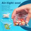 300 Pack Small Pill Bags, 6 mil Sturdy - 3 Assorted Sizes: 2x1.85'', 2.5x2.25'', 3x2.75'' Clear Zip Bags, Reusable Pill Pouch Bags for Travel, Storage, Jewelry & Craft Pieces view 3
