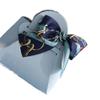 Leadigol 5Pcs Exquisite Simple Bowknot Handbag Candy Box, Small Leather Bowknot Handbag Treat Boxes Solid Color Candy Gift Boxes with Handle view 3