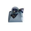Leadigol 5Pcs Exquisite Simple Bowknot Handbag Candy Box, Small Leather Bowknot Handbag Treat Boxes Solid Color Candy Gift Boxes with Handle view 4