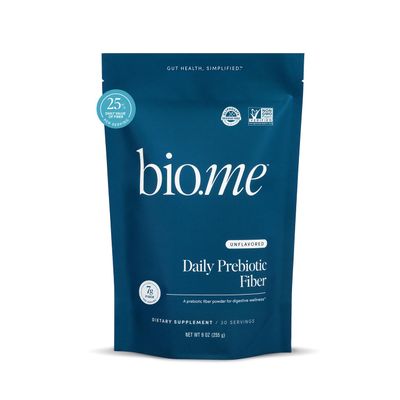 Bio.me Daily Prebiotic Fiber Powder Unflavored - 7g Per Serving - Soluble & Insoluble Fiber Supplement Powder for Women & Men - Digestive Health & Gut Health - GLP-1 Friendly, Sugar Free - 30 Servings